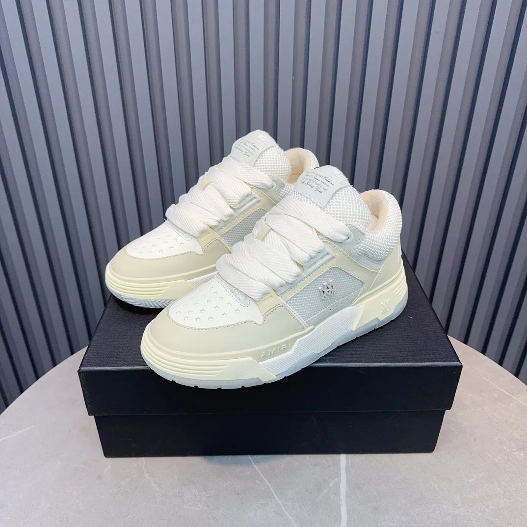 Men's shoes 💰660💰 AMIRI AMIRI trendy brand hot sale 🔥 Available all year round, couples 💑 Official website synchronization Imported fabrics 1⃣️ vs 1⃣️ replica, original factory special original sole, 35-45 (45. non-refundable)